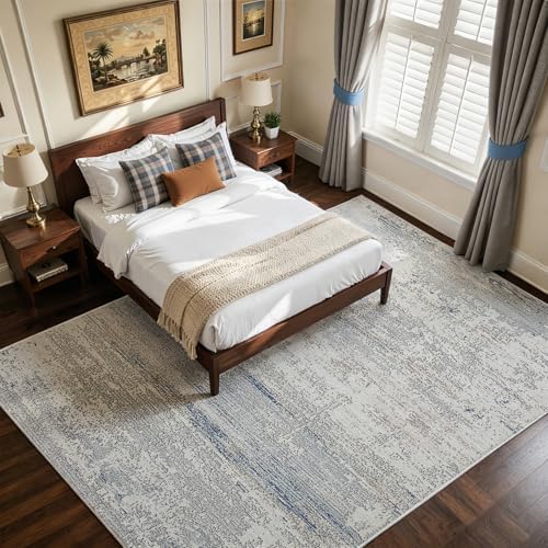 Neutral Washable Rugs 9x12 Area Rugs for Living Room,Bedroom,Dining Room