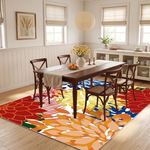 ZonLi 5x8 Area Rug for Living Room, Washable Rugs for Bedroom