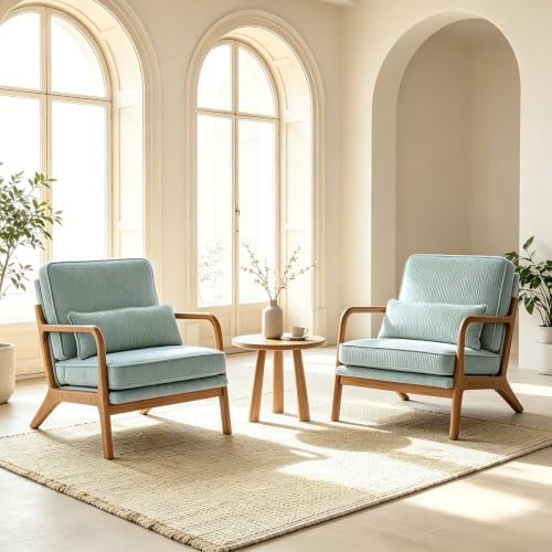 Karl home Mid-Century Modern Accent Reading Chair, Teal