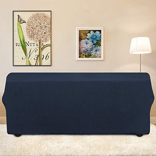 Easy-Going Stretch Couch Covers for Sofa Washable Large Dark Blue