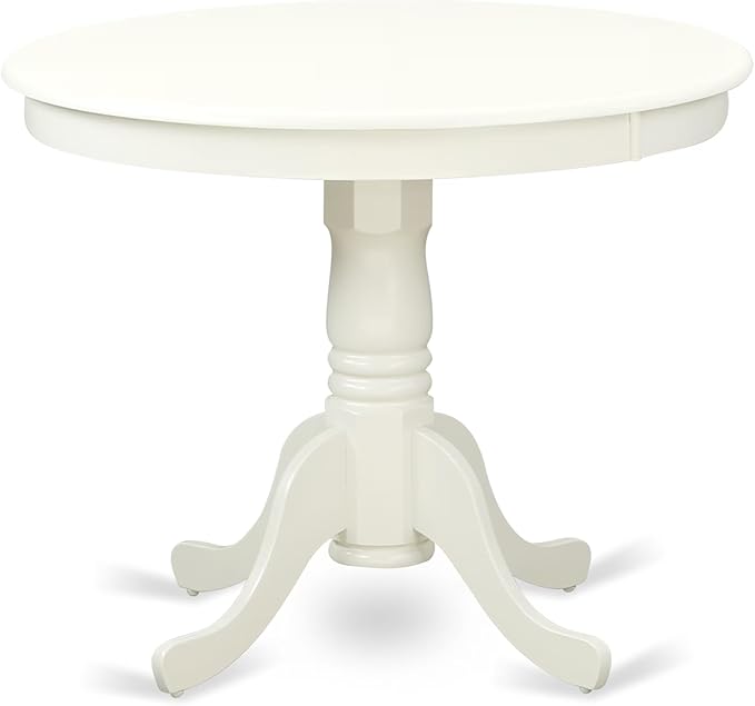 East West Furniture ANGR3-LWH-W 3 Piece Kitchen Table & Chairs Set Contai...