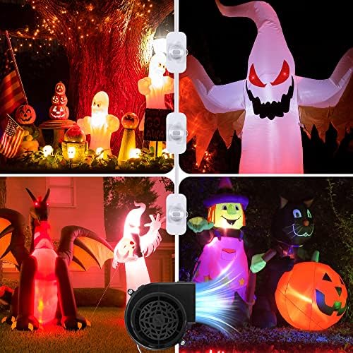 Hiboom 2 Pack Replacement Fan Blower, 12V 1.2A Mini Air Blower with 3 LED Lig...