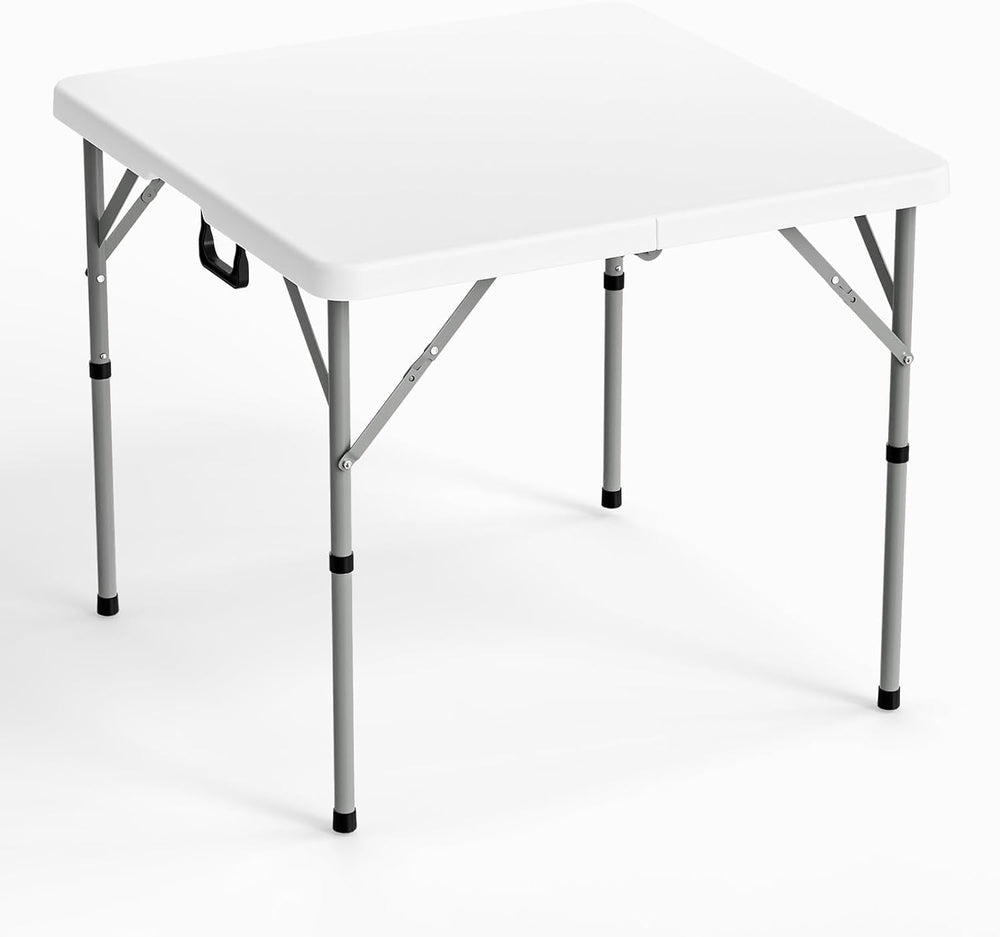 VINGLI 34" Fold in Half Square Table, Bi-Folding Commercial Portable Pla...