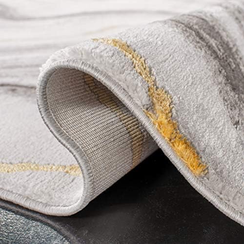 SAFAVIEH Craft Collection Accent Rug - 4' x 6', Grey & Gold, Mode...