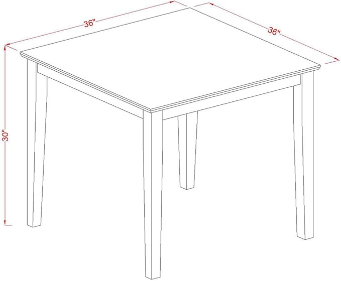 East West Furniture OXBR3-MAH-04 3 Piece Dining Room Furniture Set Contains a...
