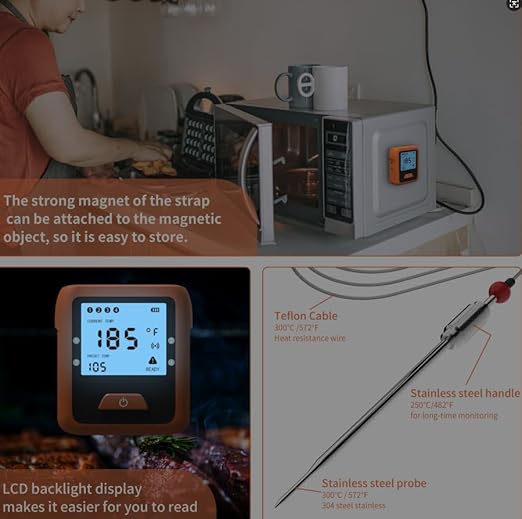 Smart Wireless Meat Thermometer Digital