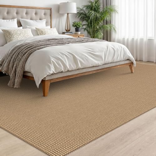 EARTHALL Woven Area Rugs 6x9 Ft Washable Living Room Rugs Non Slip Rubber Bac...
