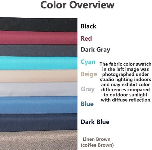 14Pcs Patio Cushion Covers Replacement Splashproof UV-Resistant Inelastic Cov...