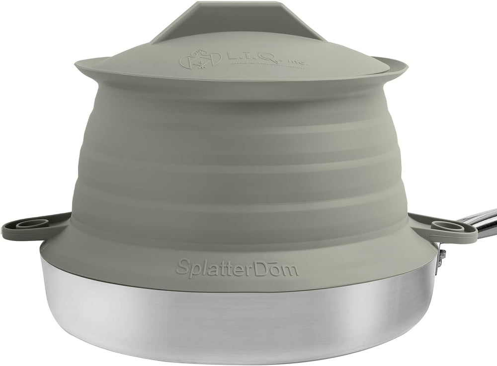 L.I.Q Silicone Splatter Guard – Fits 8 and 10 Inch Pots – Microwave Safe and