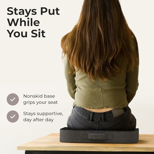 Kölbs Extra Large Seat Cushion, Stylish Plush Velvet Cover, X-Large Memory Fo...