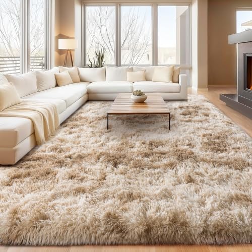 5x7ft Upgrade Non-Slip Area Rugs, Living Room Shaggy Rug, Fluffy Carpets
