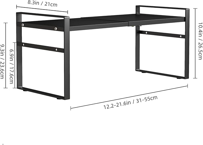 Expandable Cabinet Shelf Organizer Riser