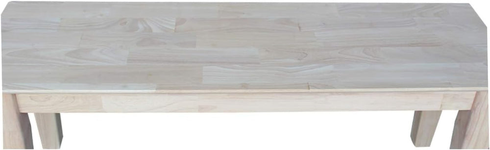 International Concepts Shaker Style Bench, 47-Inch Wide, Solid Parawood, Unfi...