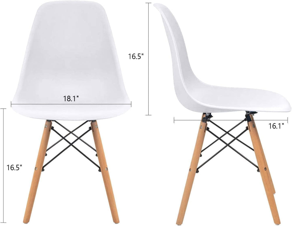 Furmax Modern Style Dining Chair Mid Century Modern DSW Chair, Shell Lounge P...