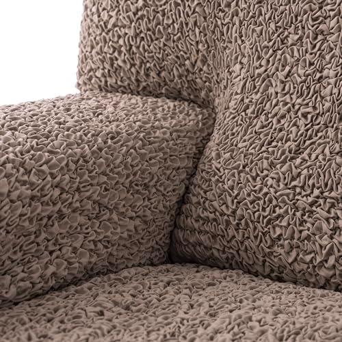 PAULATO BY GA.I.CO. Stretch Barrel Armchair Slipcover 1-Piece – Bi-Elastic Cl...