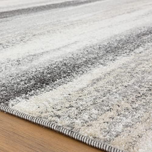 LUXE WEAVERS Modern Abstract Area Rug Gray 6x9