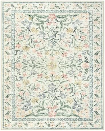 Lahome Boho Rugs for Living Room, Washable Large 8x10 Area Rugs for Bedroom