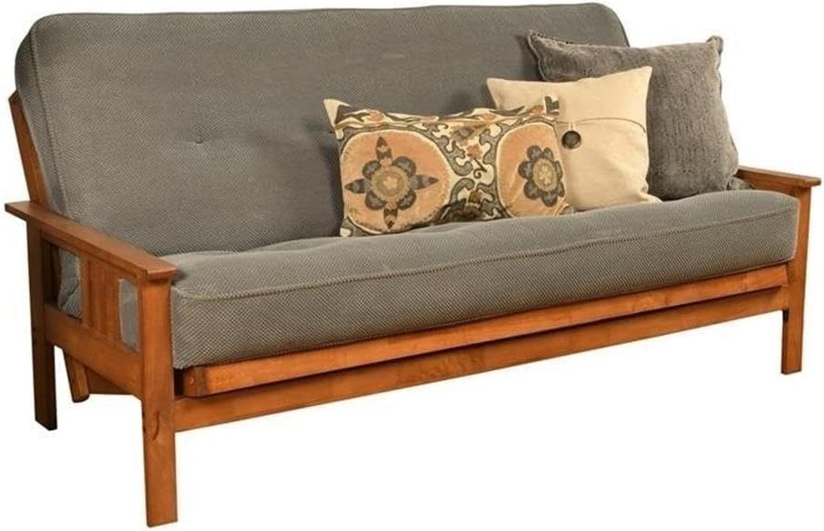 Kodiak Furniture 75" Traditional Full-Size Fabric Futon Mattress with Co...