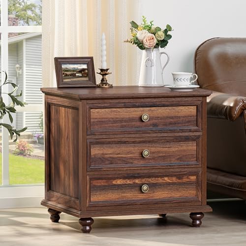 Joaxswe Farmhouse Dresser and Nightstand Set - 3 Piece, 54" Wide Dresser...