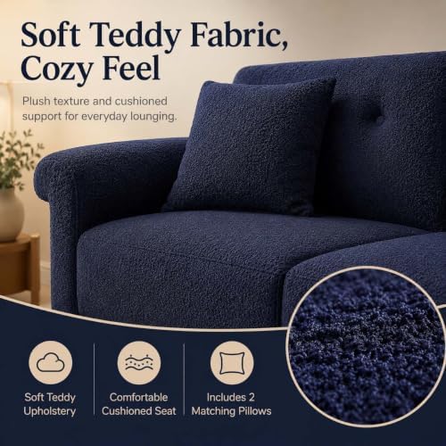 Majnesvon 71" Convertible Folding Sleeper Sofa Couch,Modern Velvet Loves...