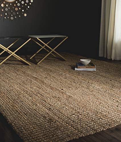 SAFAVIEH Natural Fiber Area Rug 6x9, Jute Knotted Natural NF447A
