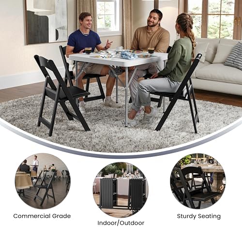 Flash Furniture Hercules Series Folding Chairs for Weddings and Formal Events...