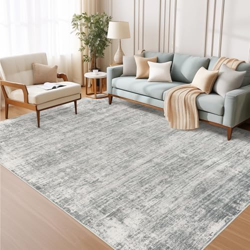 zesthome 5x7 Area Rugs, Modern Abstract Washable Rug for Living Room Grey