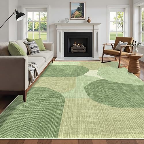 Large Area Rugs 8x10 for Living Room Mid Century Modern Washable