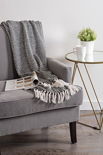 DII 100% Cotton Basket Weave Throw for Indoor/Outdoor Use Camping Bbq's B...