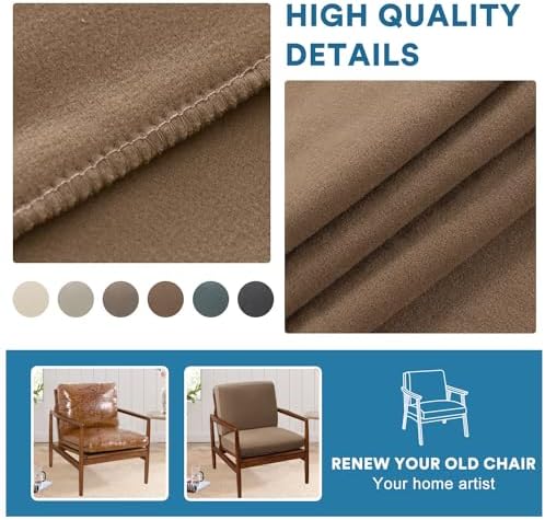 H.VERSAILTEX Fleece Chair Cover Stretch Cushion Covers for Couches and Sofas ...