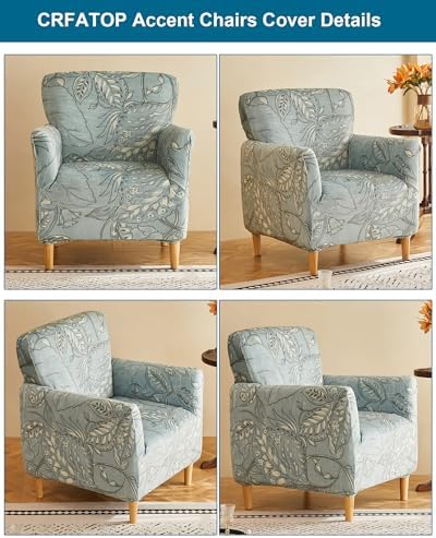 CRFATOP Stretch Accent Chair Covers for Living Room Office, with Arms,B42