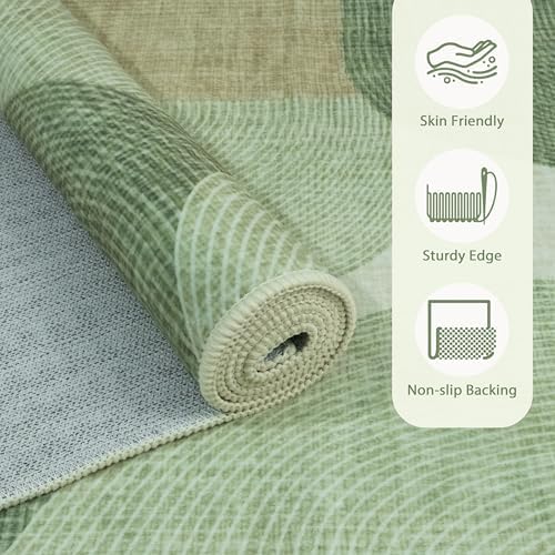 Large Area Rugs 8x10 for Living Room Mid Century Modern Washable