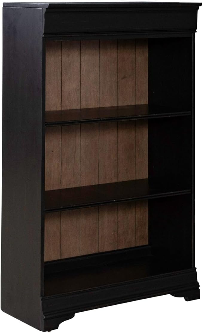 Liberty Furniture Meritage 48 Inch Bookcase for Home Office - Aged Charcoal w...