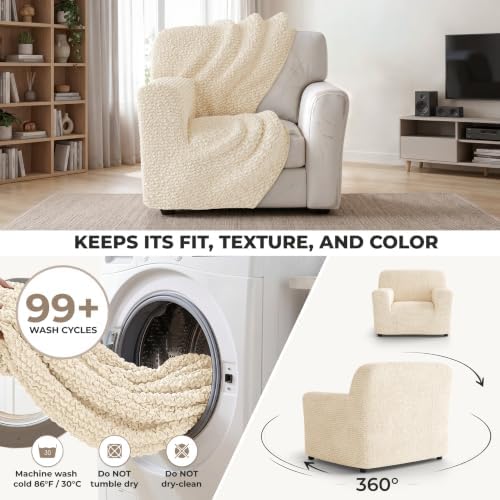 Premium Stretch Couch Covers for Sofa - Sofa Chair Cover Washable, Dogs &...