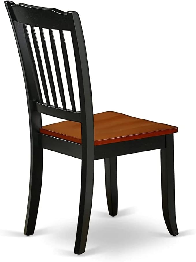 East West Furniture MZDA5-BCH-W 5 Piece Dining Room Furniture Set Includes a ...