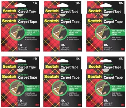 3M Scotch Double-Sided Carpet Tape 1.3 in x 40 ft – Heavy Duty Indoor/Outdoor...
