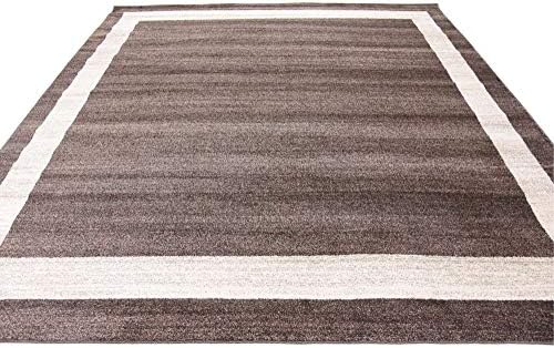 Unique Loom Del Mar Collection Area Rug - Maria (7' 10" Square, Brow...