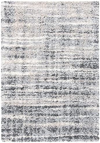 SAFAVIEH Fontana Shag Collection Area Rug - 6'7" x 9', Grey &...