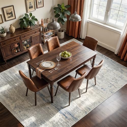 Neutral Washable Rugs 9x12 Area Rugs for Living Room,Bedroom,Dining Room