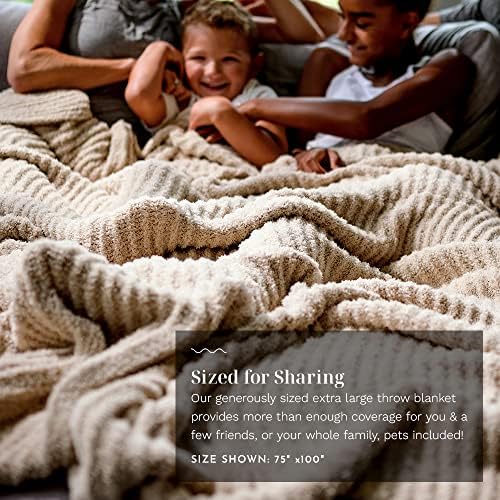 LUXOME Ultra Plush Throw Blanket | Super Soft | 75"x100" | Viscose ...