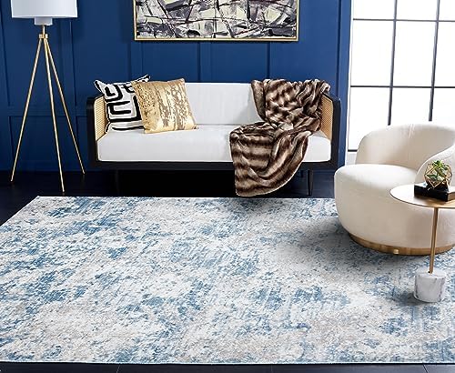 SAFAVIEH Amelia Area Rug 8'x10', Modern Grey & Blue ALA705F