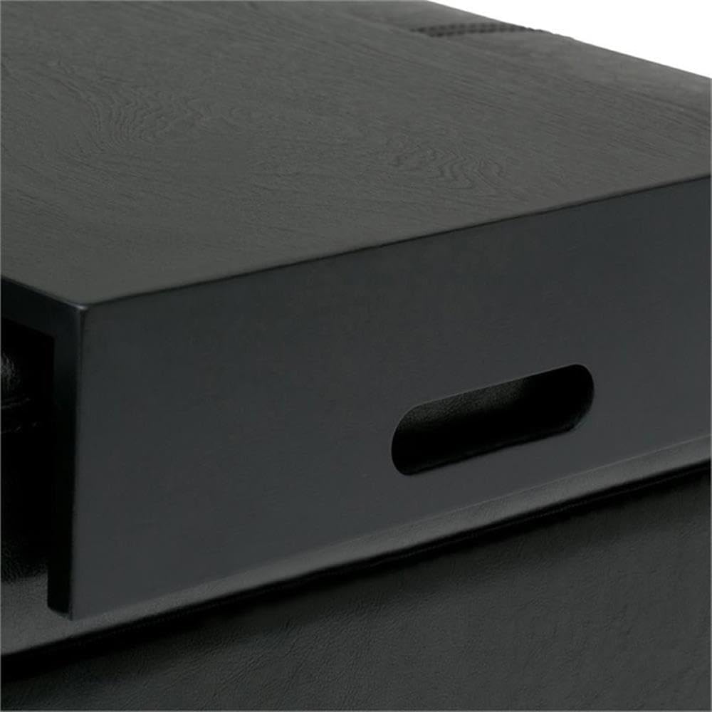 42"W Leather Storage Ottoman Bench with Lift Top and Trays, Footrest wit...