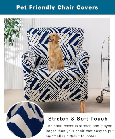 CRFATOP Accent Chair Cover, Stretch Armchair Slipcover for Living Room,A27
