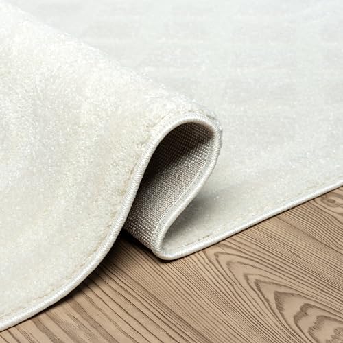 Abani Cozy Cream Area Rug for Living Room, Bedroom - Geometric Diamond Patter...