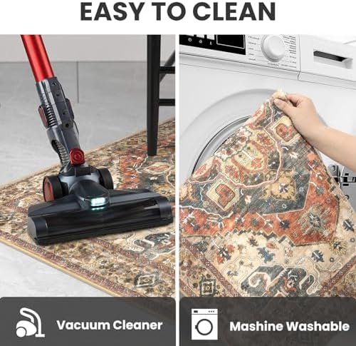 SIILOOM 2x6 Washable Runner Rug, Non Slip Soft Area Rug for Hallway Kitchen
