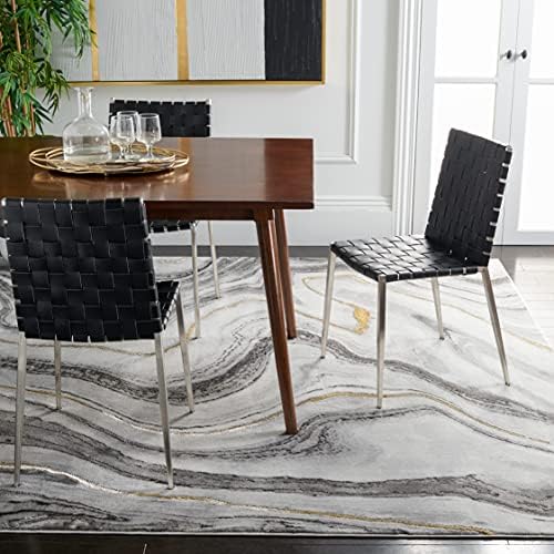 SAFAVIEH Craft Area Rug 6'7"x9', Modern Grey & Gold CFT819F