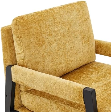 Roundhill Furniture Kelly Mid-Century Modern Chenille Upholstered Accent Armc...