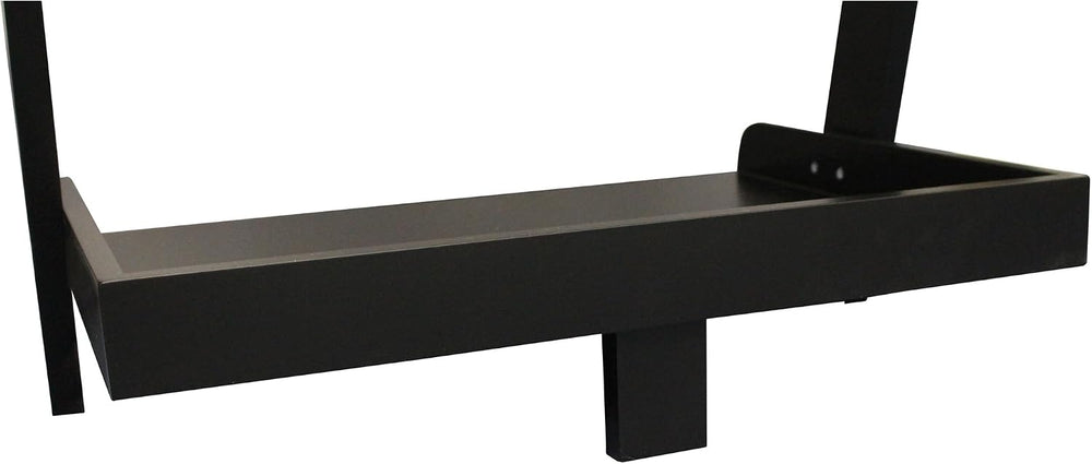Modern 5 Tier Leaning Wall Ladder Bookshelf, Black, 70 Inches | Storage Rack,...