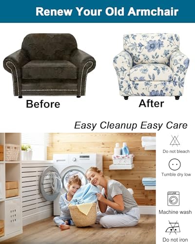 CRFATOP Armchair Chair Covers for Living Room Sofa Couch Slipcover,C11