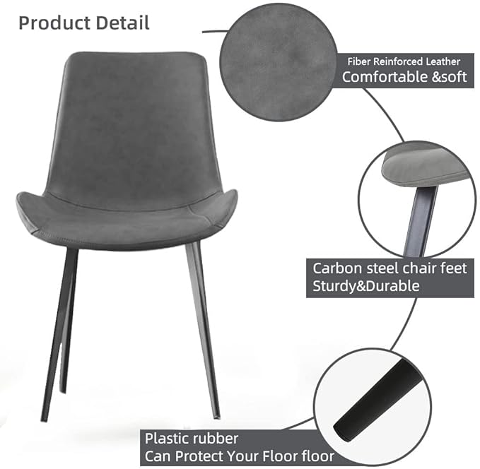 Dining Chairs Set of 4, Modern Kitchen & Dining Room Chairs, Upholstered ...